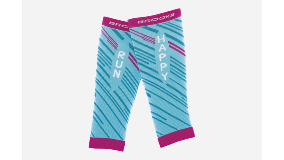 Brooks Fanatic Calf Sleeve, Turquoise/Fuschia, Turquoise/Fuschia, Medium 741545-Turquoise/Fuschia-M