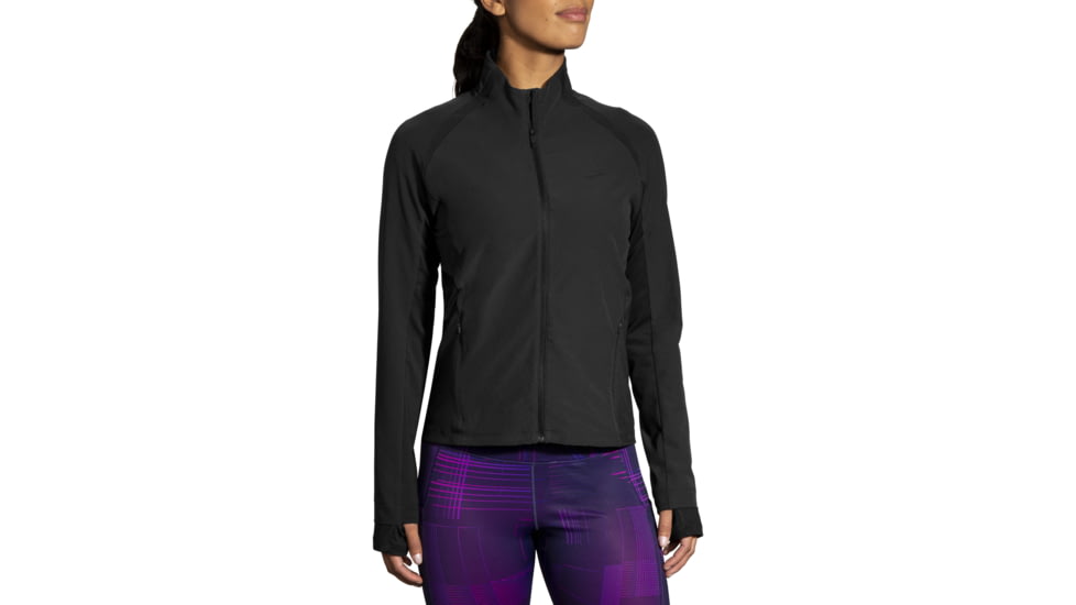 Brooks Fusion Hybrid Jacket - Women's, Small, Black, 221499001.025