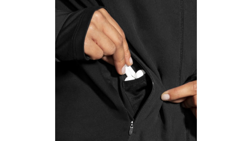 Brooks Fusion Hybrid Jacket - Women's, Small, Black, 221499001.025