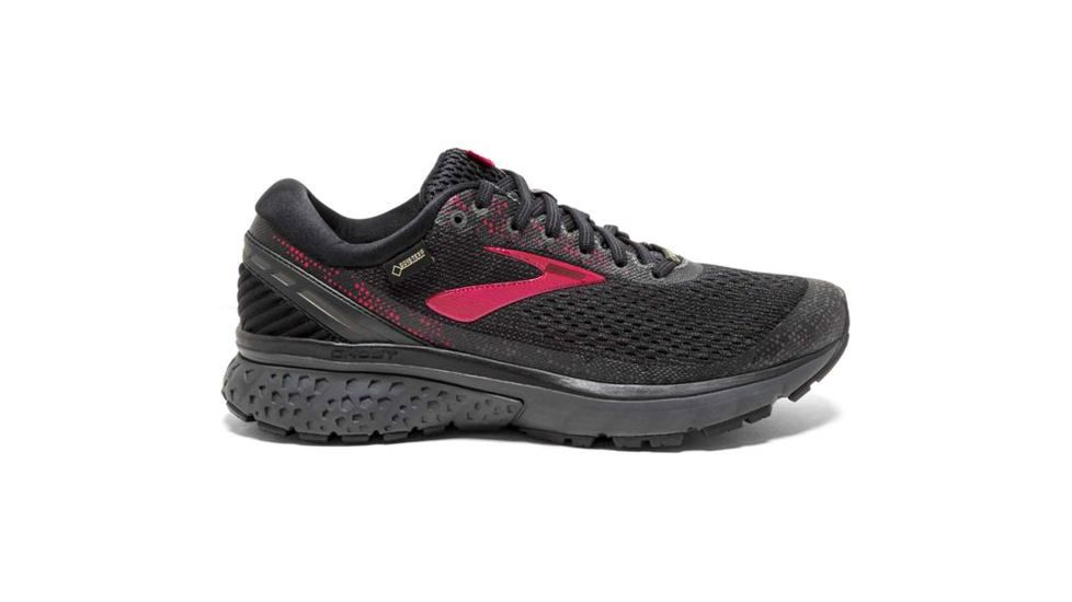 Brooks Ghost 11 GTX Road Running Shoes - Womens, Black/Pink/Ebony, Medium, 6.5 US, 1202761B071.065