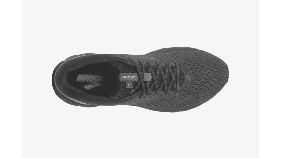 Brooks Ghost 11 Mens Road Running Shoes, Black/Ebony, 7 US, Medium, 1102881D071.070
