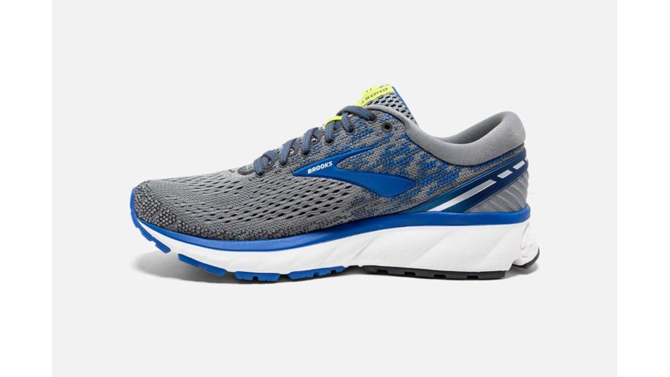 Brooks Ghost 11 Mens Road Running Shoes, Grey/Blue/Silver, 8.5 US, Narrow, 1102881B006.085