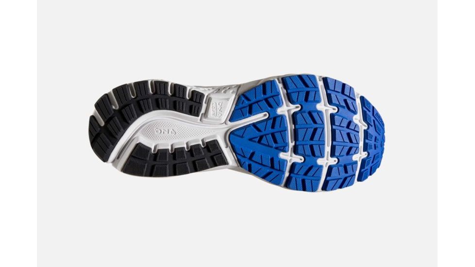 Brooks Ghost 11 Mens Road Running Shoes, Grey/Blue/Silver, 8.5 US, Narrow, 1102881B006.085