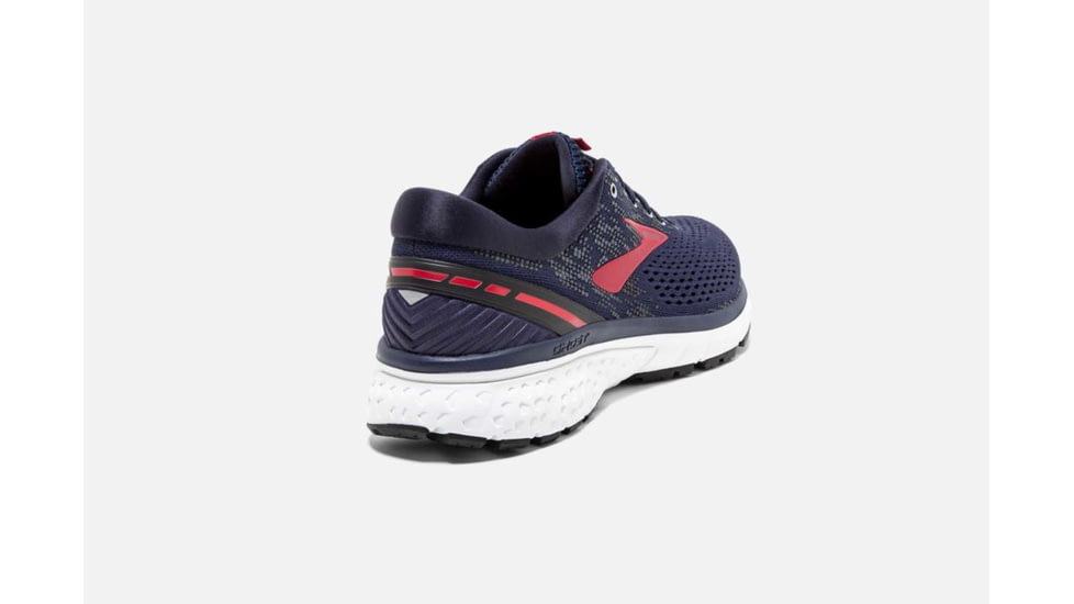 Brooks Ghost 11 Mens Road Running Shoes, Navy/Red/White, 7 US, Medium, 1102881D428.070