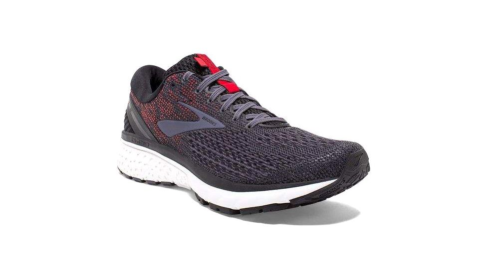 Brooks Ghost 11 Road Running Shoes - Mens, Black/Graystone/Cherry, Medium, 8, 1102881D038.080