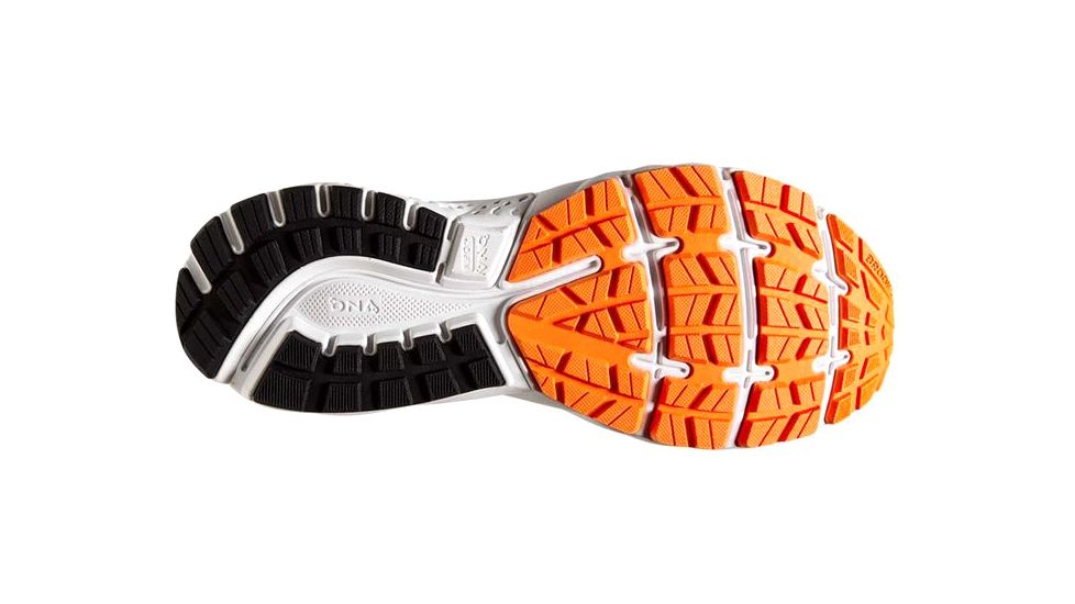 Brooks Ghost 11 Road Running Shoes - Mens, Black/Silver/Orange, Medium, 9 US, 1102881D093.090