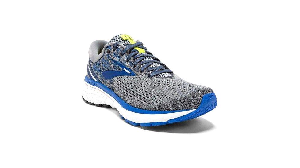Brooks Ghost 11 Road Running Shoes - Mens, Grey/Blue/Silver, Extra Wide, 9 US, 1102884E006.090