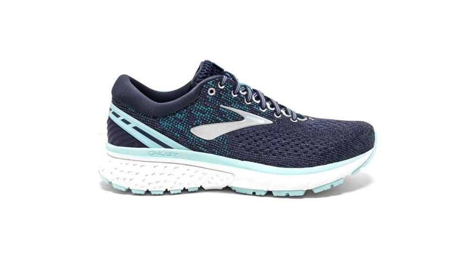 Brooks Ghost 11 Road Running Shoes - Womens, Navy/Grey/Blue, Medium, 5 US, 1202771B493.050