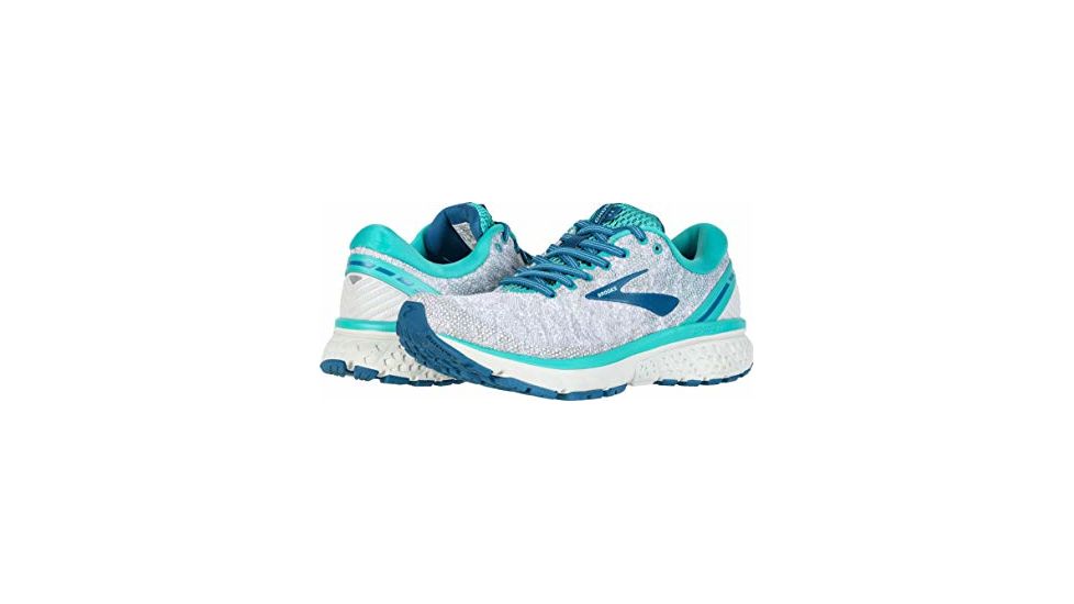 Brooks Ghost 11 Road Running Shoes - Womens, White/Grey/Latigo, Medium, 7, 1202771B118.070