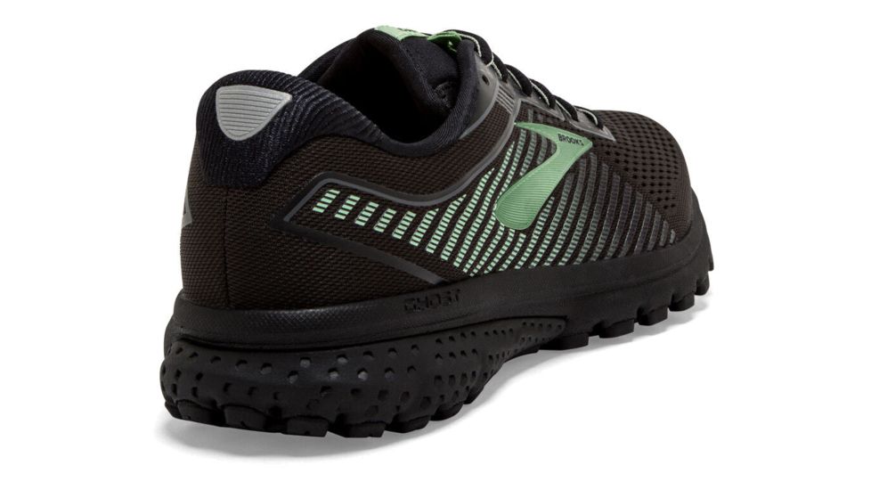 Brooks Ghost 12 GTX - Womens, Black/Ebony/Aqua, Medium, 11.0, 1202991B010.110