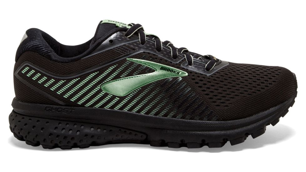 Brooks Ghost 12 GTX - Womens, Black/Ebony/Aqua, Medium, 11.0, 1202991B010.110