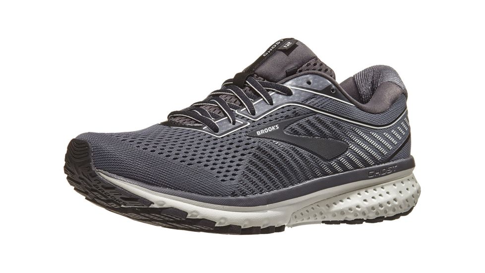 Brooks Ghost 12 - Mens, Black/Pearl/Oyster, Medium, 8.5, 1103161D075.085