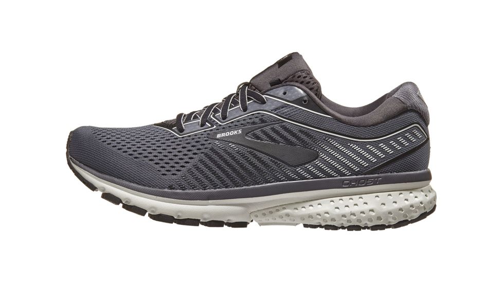 Brooks Ghost 12 - Mens, Black/Pearl/Oyster, Medium, 8.5, 1103161D075.085