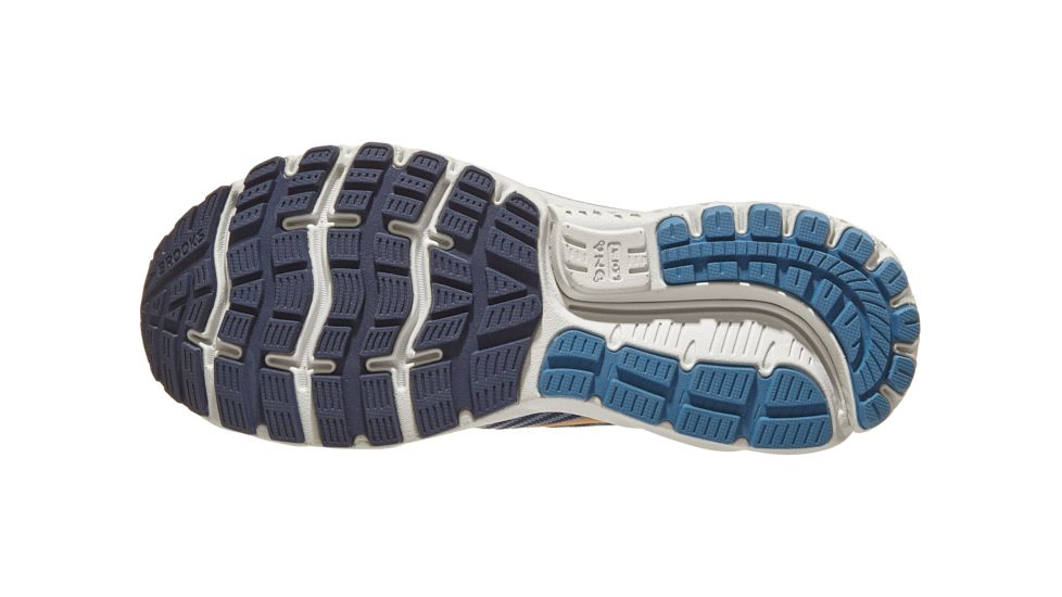 Brooks Ghost 12 - Mens, Navy/Deep Water/Gold, Medium, 8.5, 1103161D489.085