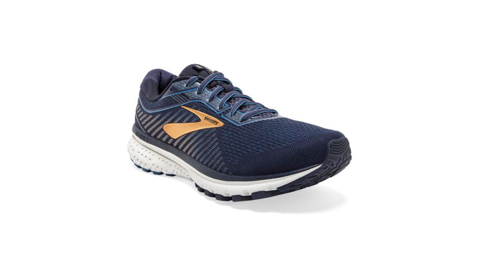 Brooks Ghost 12 Road Running Shoe - Mens, Navy/Deep Water/Gold, 9D, 1103161D489.090
