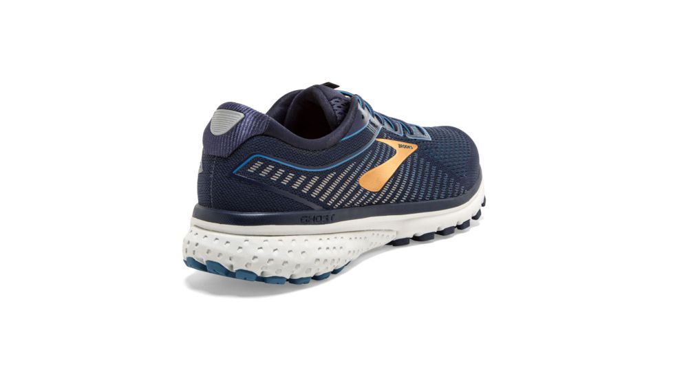 Brooks Ghost 12 Road Running Shoe - Mens, Navy/Deep Water/Gold, 9D, 1103161D489.090