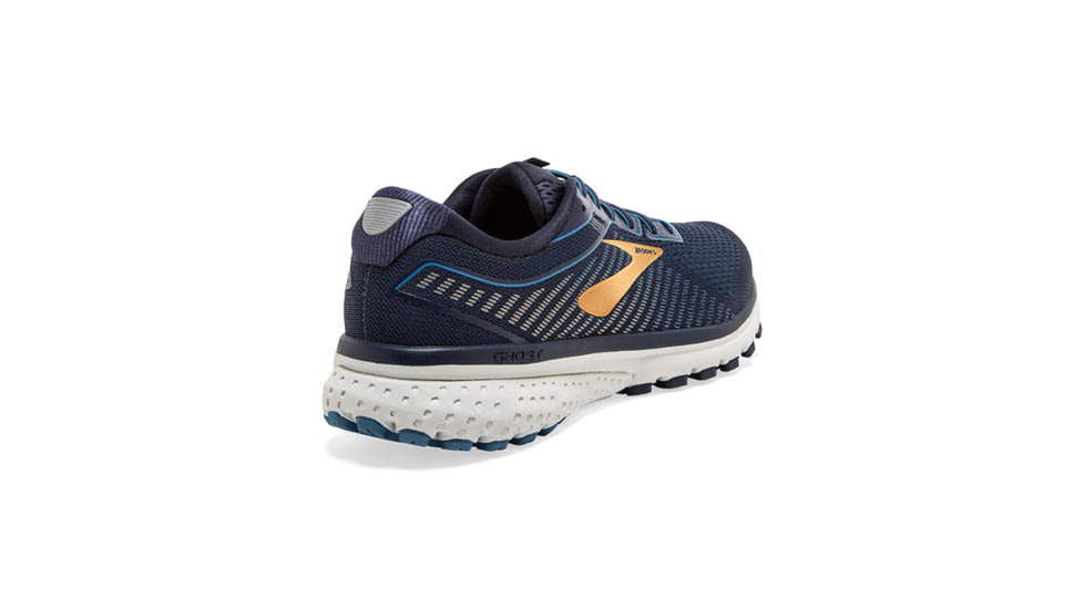 Brooks Ghost 12 Road Running Shoe - Mens, Navy/Deep Water/Gold, Narrow, 8.0, 1103161B489.080