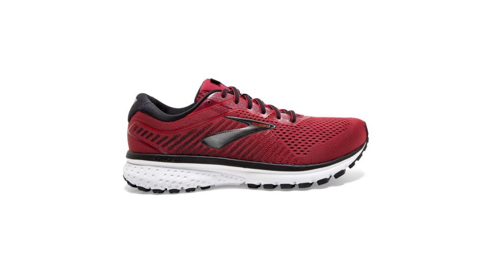 Brooks Ghost 12 Road Running Shoe - Mens, Red/Biking Red/Black, Medium, 7.0, 1103161D661.070