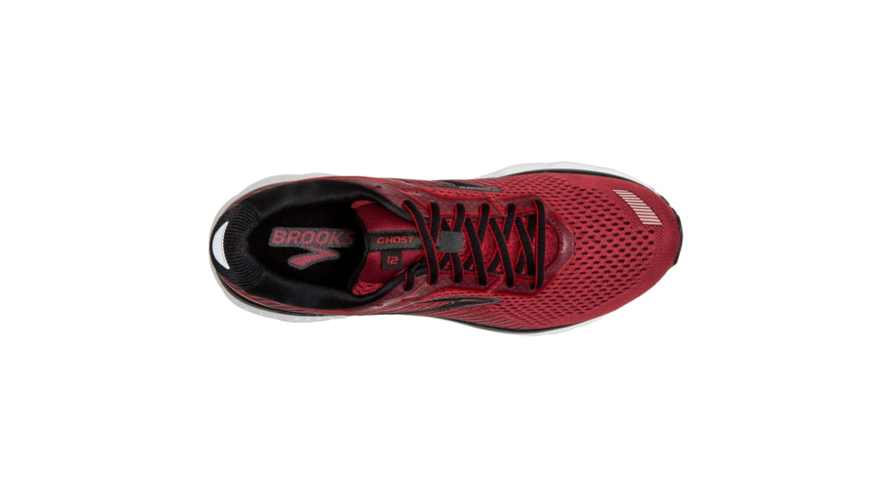 Brooks Ghost 12 Road Running Shoe - Mens, Red/Biking Red/Black, Medium, 7.0, 1103161D661.070