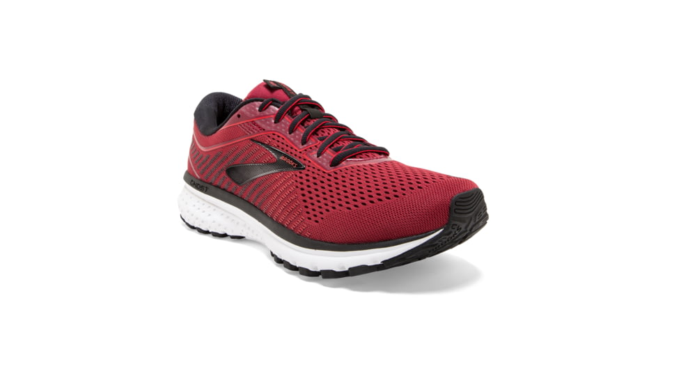 Brooks Ghost 12 Road Running Shoe - Mens, Red/Biking Red/Black, Medium, 7.0, 1103161D661.070