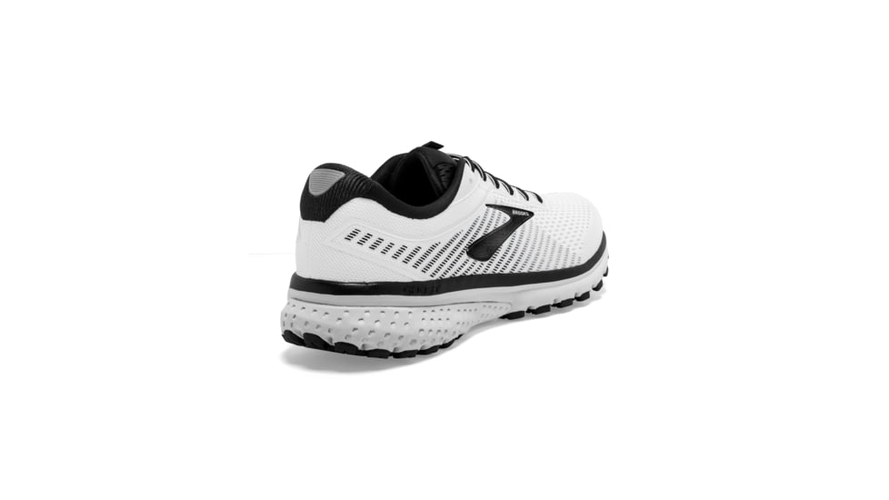 Brooks Ghost 12 Road Running Shoe - Mens, White/Grey/Black, Medium, 7.0, 1103161D175.070