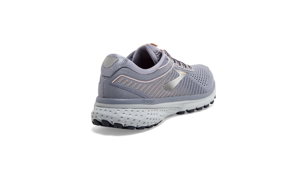 Brooks Ghost 12 Road Running Shoe - Womens, Granite/Peacoat/Peach, Medium, 12.0, 1203051B086.120