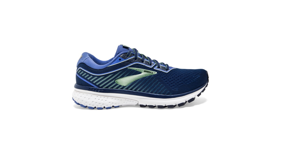 Brooks Ghost 12 Road Running Shoe - Womens, Peacoat/Blue/Aqua, Medium, 5.0, 1203051B413.050