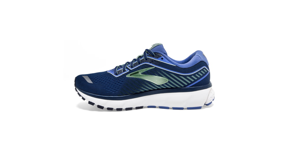 Brooks Ghost 12 Road Running Shoe - Womens, Peacoat/Blue/Aqua, Medium, 5.0, 1203051B413.050