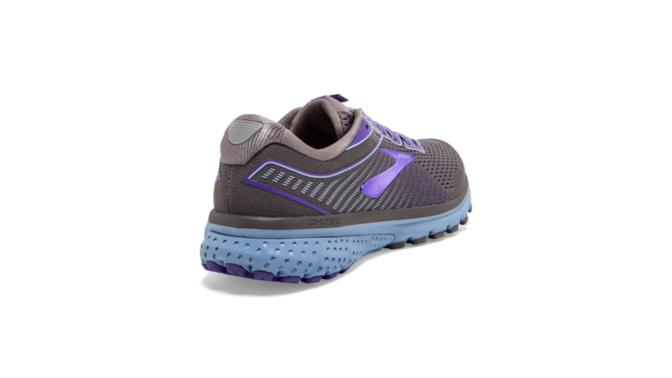 Brooks Ghost 12 Road Running Shoe - Womens, Shark/Violet/Bel Air Blue, Medium, 5.0, 1203051B097.050