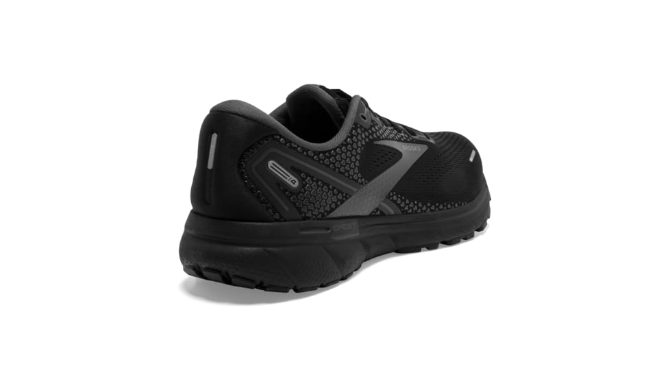 Brooks Ghost 14 Shoes - Mens, Black/Black/Ebony, 7 US, Extra Wide, 1103694E020.070