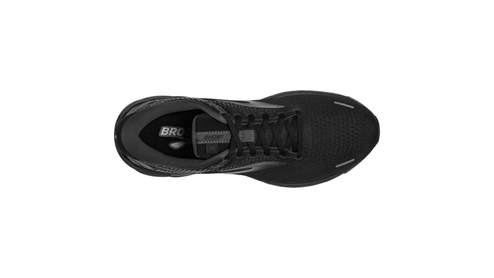 Brooks Ghost 14 Shoes - Mens, Black/Black/Ebony, 7 US, Extra Wide, 1103694E020.070