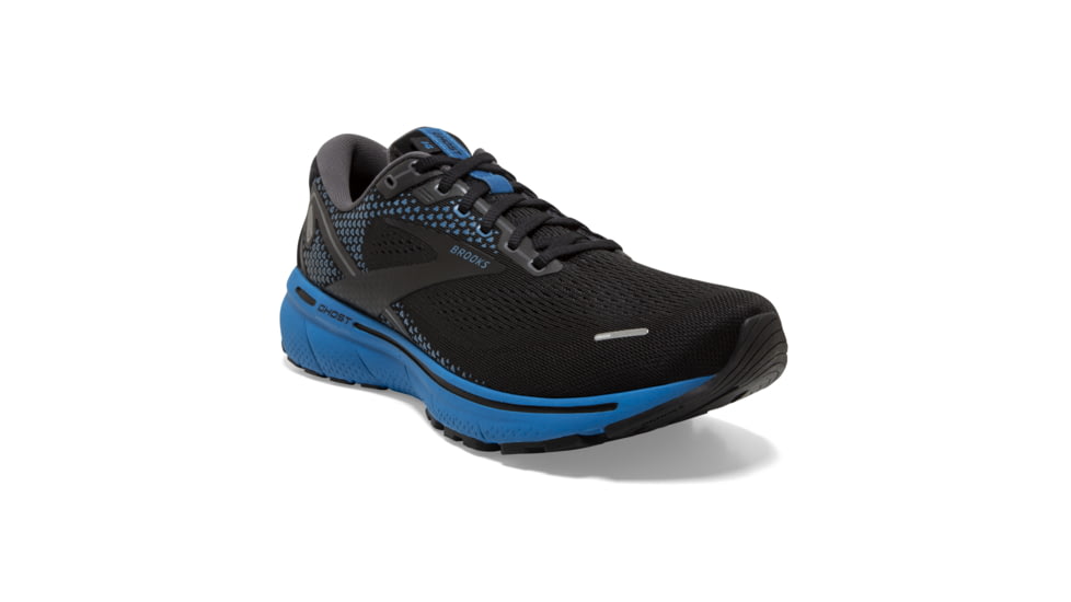 Brooks Ghost 14 Shoes - Mens, Black/Blackened Pearl/Blue, 7.5 US, Medium Width, 1103691D056.075