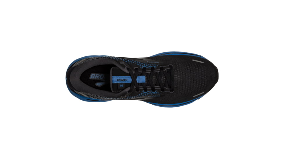 Brooks Ghost 14 Shoes - Mens, Black/Blackened Pearl/Blue, 7.5 US, Medium Width, 1103691D056.075