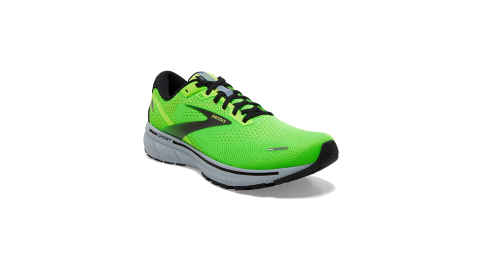 Brooks Ghost 14 Shoes - Mens, Green Gecko/Blue/Black, 9 US, Medium Width, 1103691D310.090