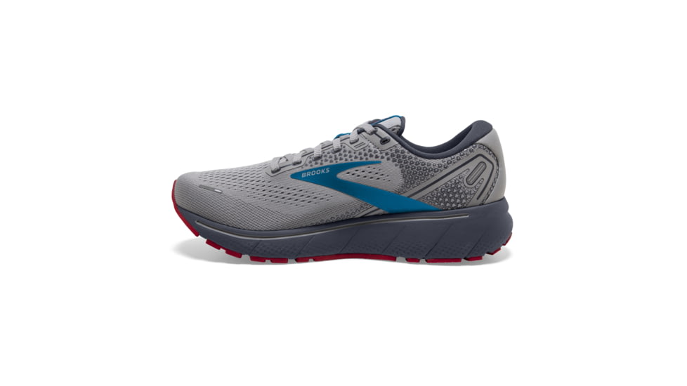 Brooks Ghost 14 Shoes - Mens, Grey/Blue/Red, 11.5 US, Medium Width, 1103691D078.115