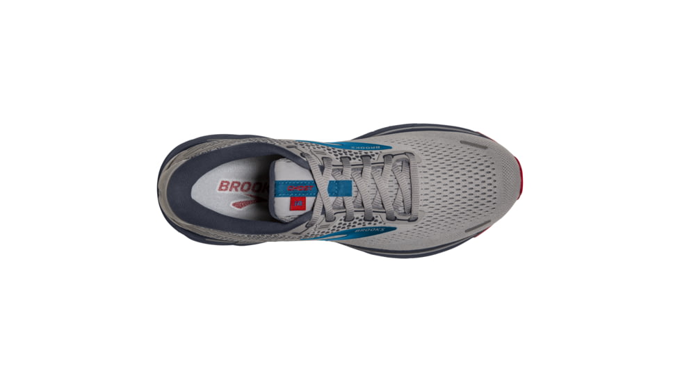 Brooks Ghost 14 Shoes - Mens, Grey/Blue/Red, 11.5 US, Medium Width, 1103691D078.115