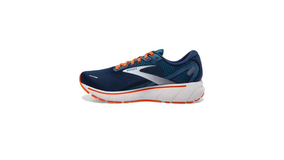 Brooks Ghost 14 Shoes - Mens, Titan/Teal/Flame, 7 US, Medium Width, 1103691D488.070