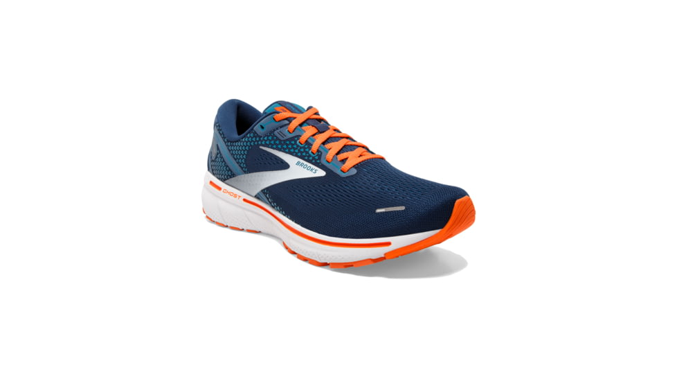Brooks Ghost 14 Shoes - Mens, Titan/Teal/Flame, 7 US, Medium Width, 1103691D488.070