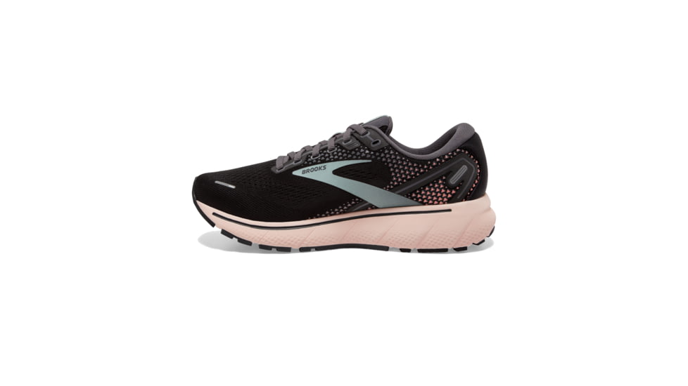Brooks Ghost 14 Shoes - Womens, Black/Pearl/Peach, 10.5 US, Regular, 1203561B026.105