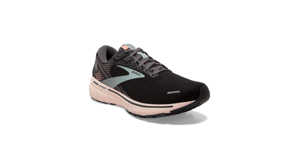 Brooks Ghost 14 Shoes - Womens, Black/Pearl/Peach, 10.5 US, Regular, 1203561B026.105