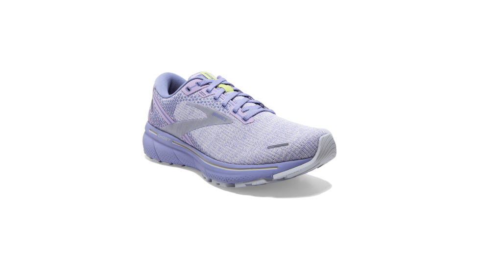 Brooks Ghost 14 Shoes - Womens, Lilac/Purple/Lime, 12 US, Regular, 1203561B566.120