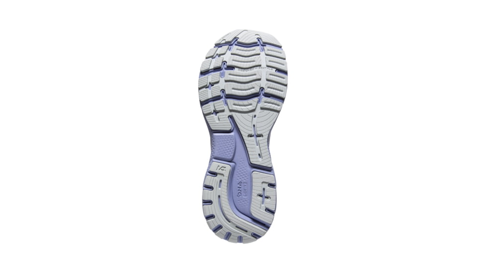 Brooks Ghost 14 Shoes - Womens, Lilac/Purple/Lime, 12 US, Regular, 1203561B566.120