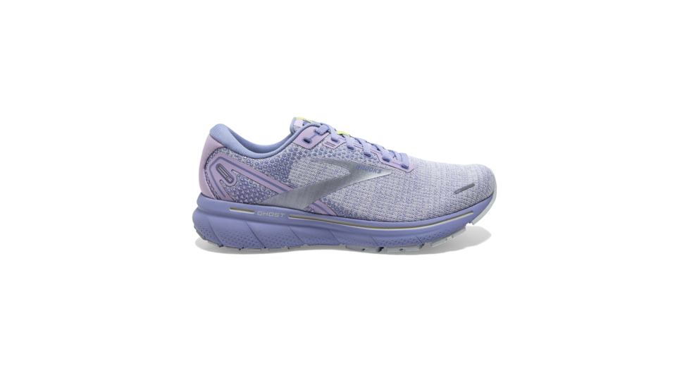 Brooks Ghost 14 Shoes - Womens, Lilac/Purple/Lime, 12 US, Regular, 1203561B566.120