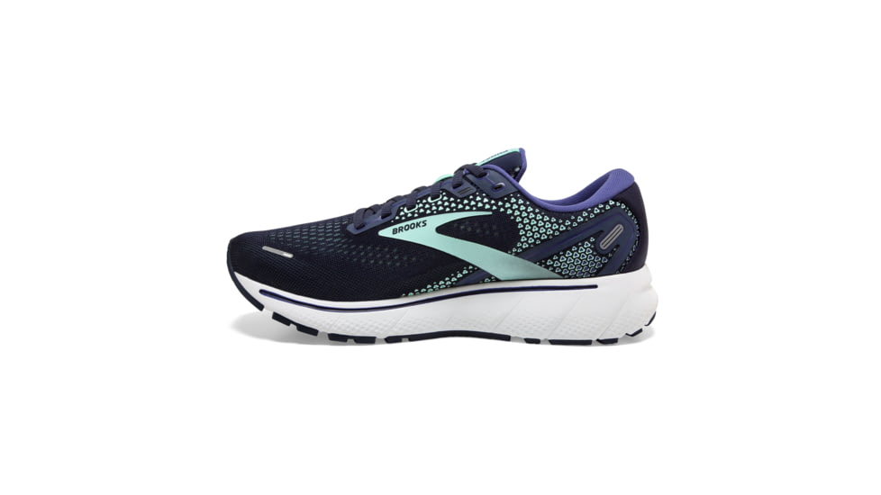Brooks Ghost 14 Shoes - Womens, Peacoat/Yucca/Navy, 7.5 US, Regular, 1203561B446.075