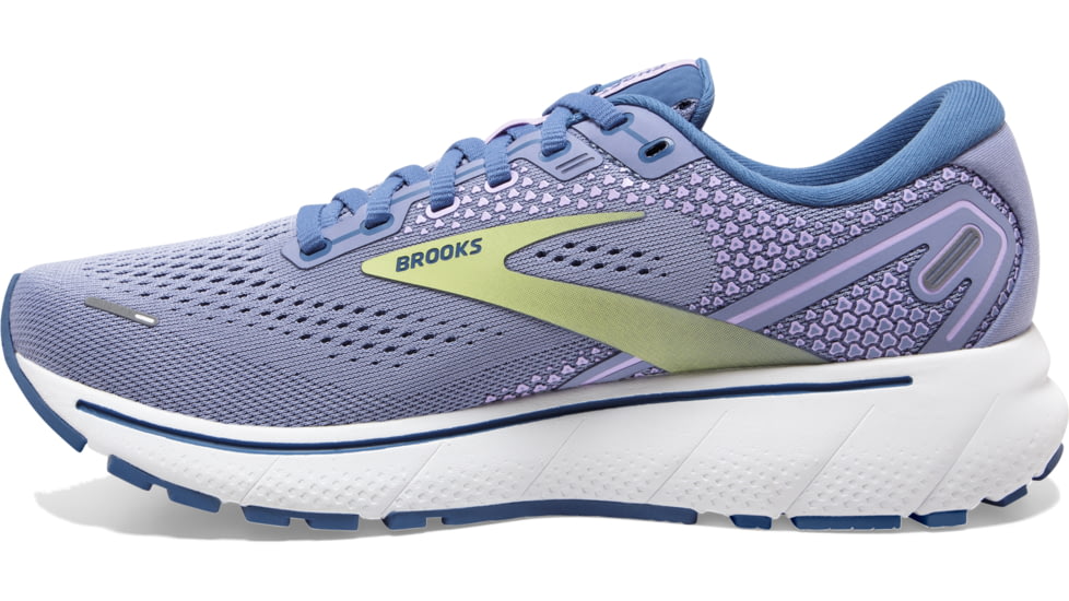 Brooks Ghost 14 Shoes - Womens, Purple Impression/Dutch/Lime, 9 US, Regular, 1203561B544.090