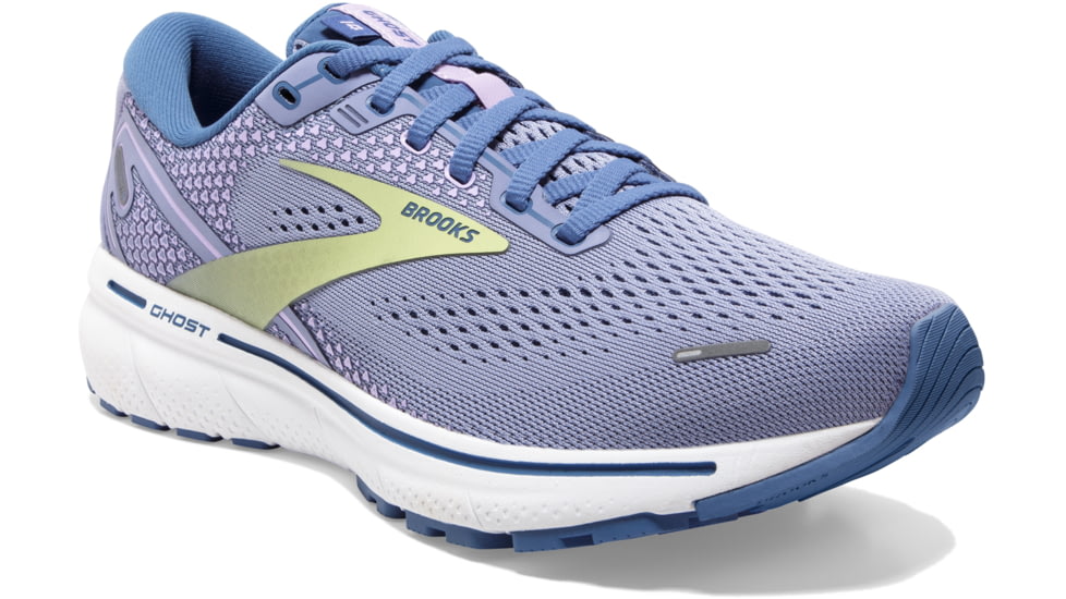 Brooks Ghost 14 Shoes - Womens, Purple Impression/Dutch/Lime, 9 US, Regular, 1203561B544.090