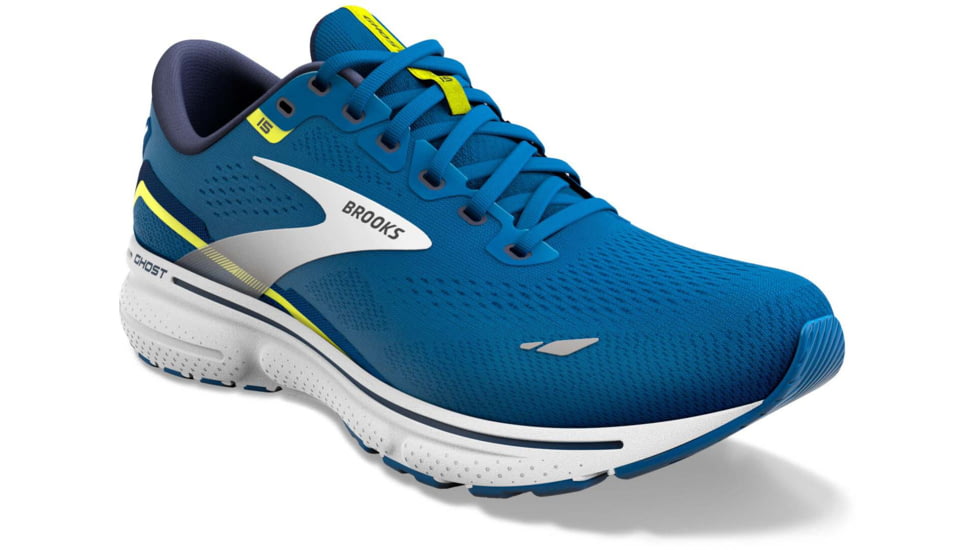 Brooks Ghost 15 Running Shoes - Mens, Blue/Nightlife/White, 9.5, 1103931D482.095