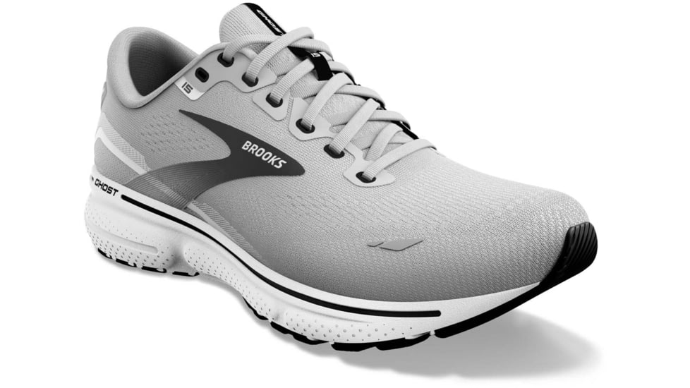 Brooks Ghost 15 Running Shoes - Mens, Narrow, Alloy/Oyster/Black, 13.0, 1103931B098.130