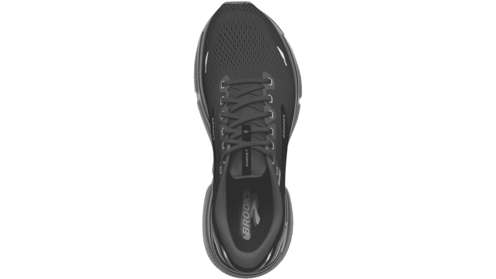 Brooks Ghost 15 Running Shoes - Mens, Extra Wide, Black/Black/Ebony, 8.5, 1103934E020.085