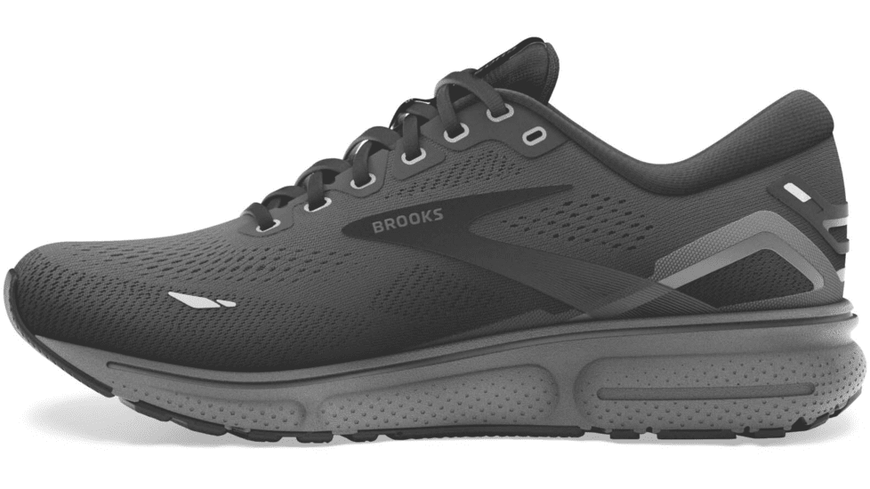 Brooks Ghost 15 Running Shoes - Mens, Extra Wide, Black/Black/Ebony, 8.5, 1103934E020.085